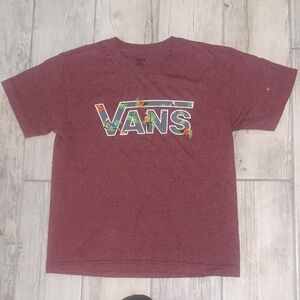 Vans Kids Burgundy Logo Tee